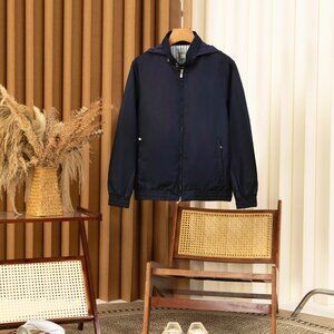 Brunello Cucinelli BC stand collar double button zipper jacket